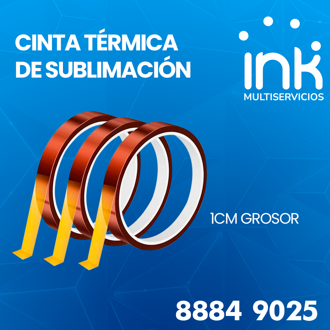 Cinta Térmica de Sublimación 1cm - Alta Resistencia