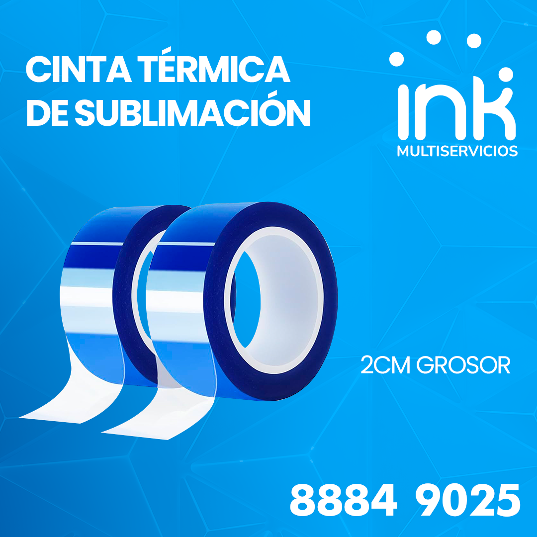 Cinta Térmica de Sublimación 2cm - Alta Resistencia