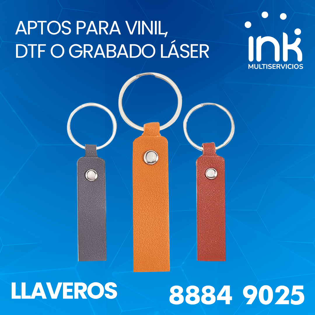 Llaveros Personalizables para Vinil, DTF o Grabado Láser