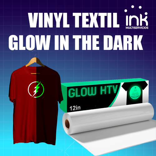 Vinil Textil Glow in the Dark CAREGY 12"